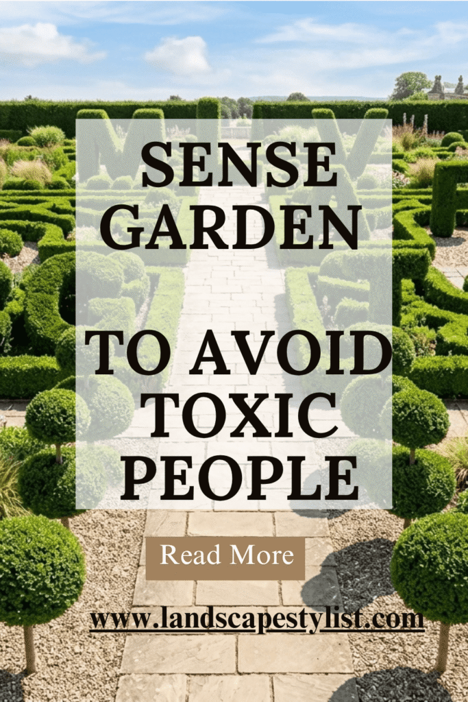 Sense garden toxic people pin